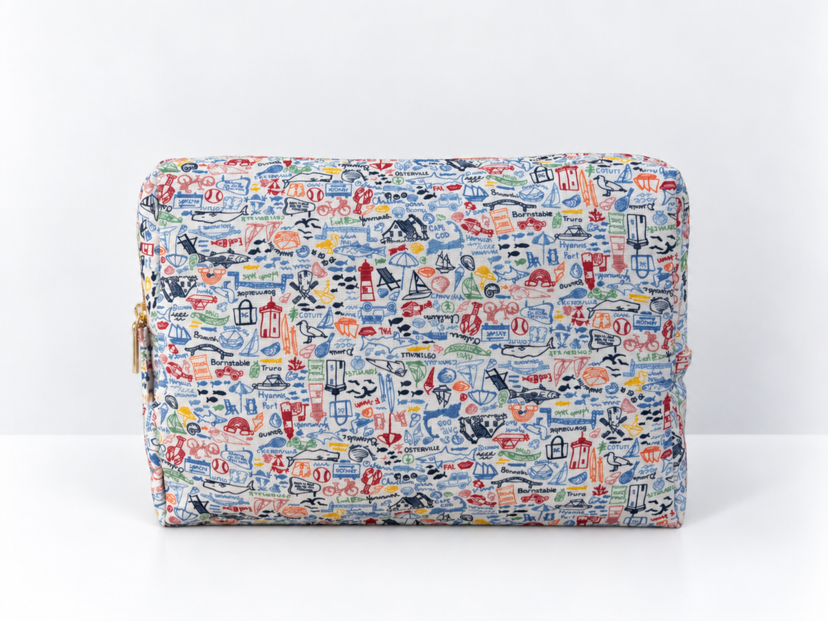 Colorful Rhode Island Canvas Pouch