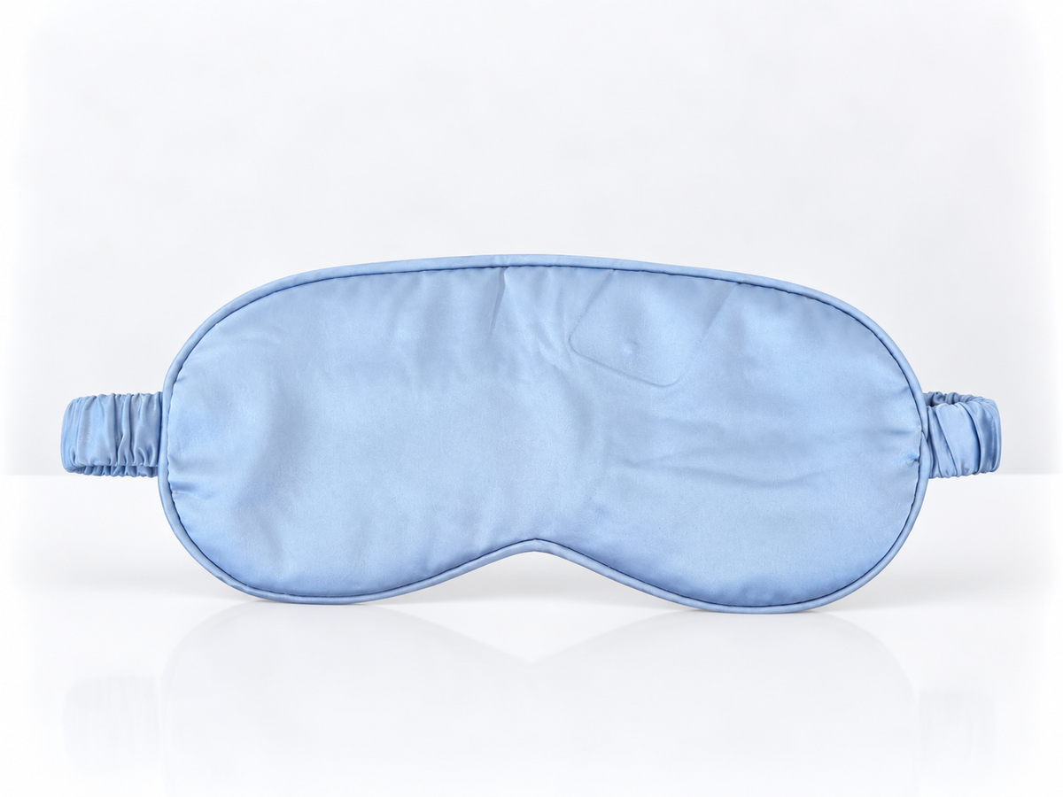 Satin Sleep Eye Mask - Sky Blue
