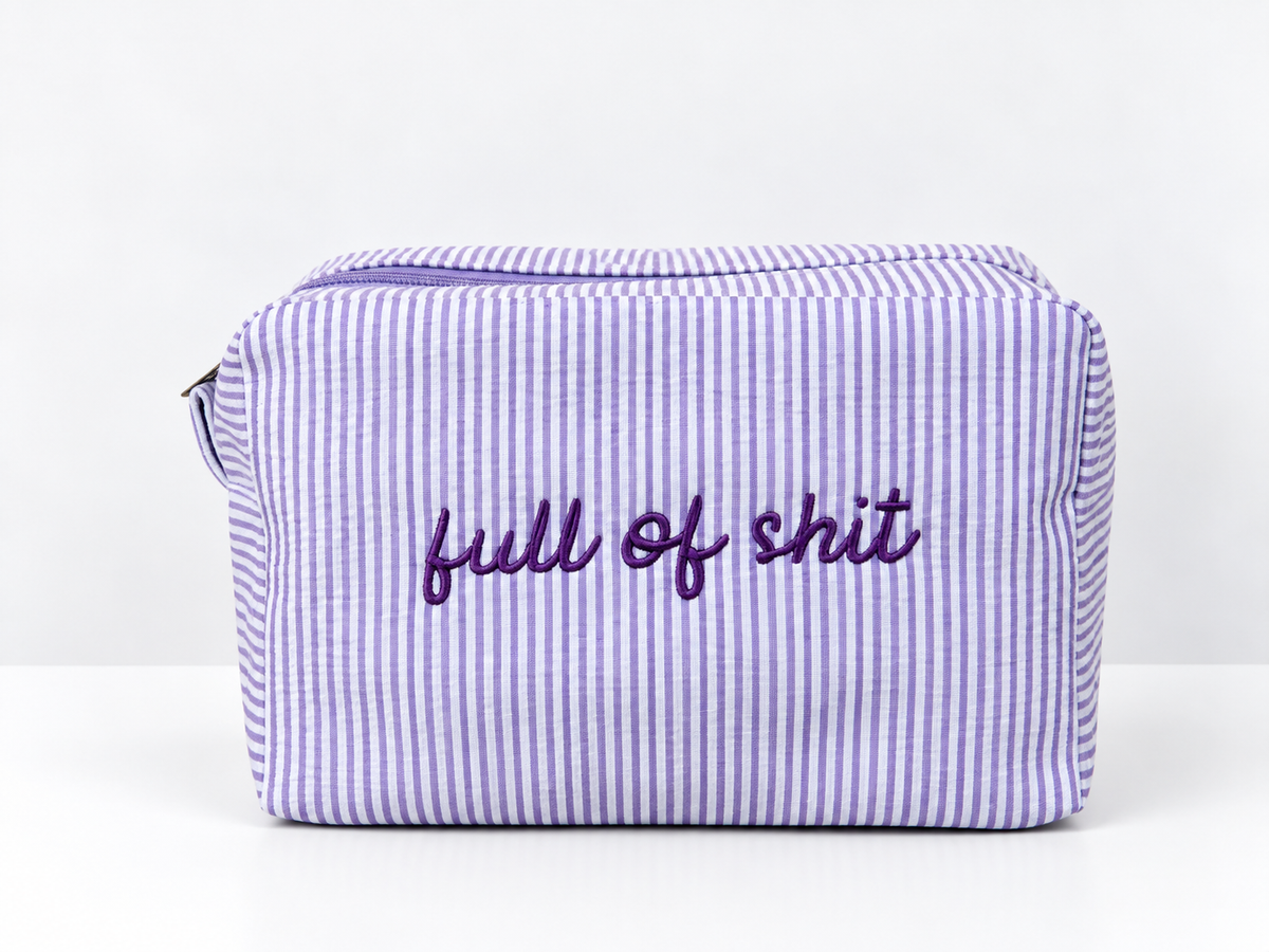 The "Full of Shit" Pouch & Travel Case - Purple