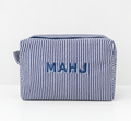 Embroidered Mahjong Pouch & Travel Case - Classic Navy