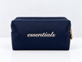 Everyday Essentials Embroidered Cosmetic Bag - Navy
