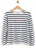 Upcycled J.Crew Sex, Drugs, & Lobster Rolls Striped Tee