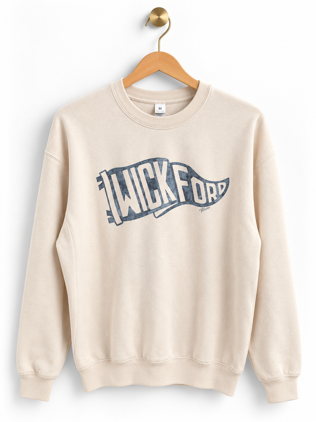 Wickford Pennant Crewneck - Cream